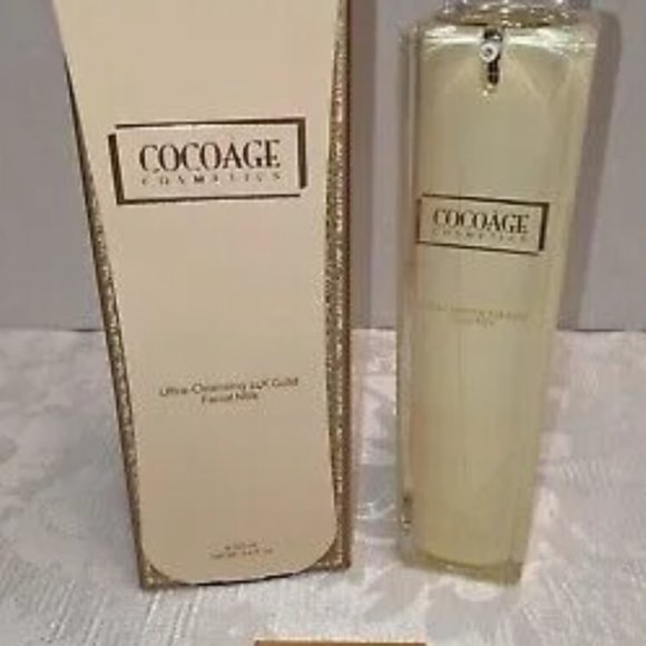 COCOAGE COSMETICS ULTRA-CLEANSING 24K GOLD FACIAL MILK-3.4fl oz/100ml-NEW-SELAED - Picture 1 of 3